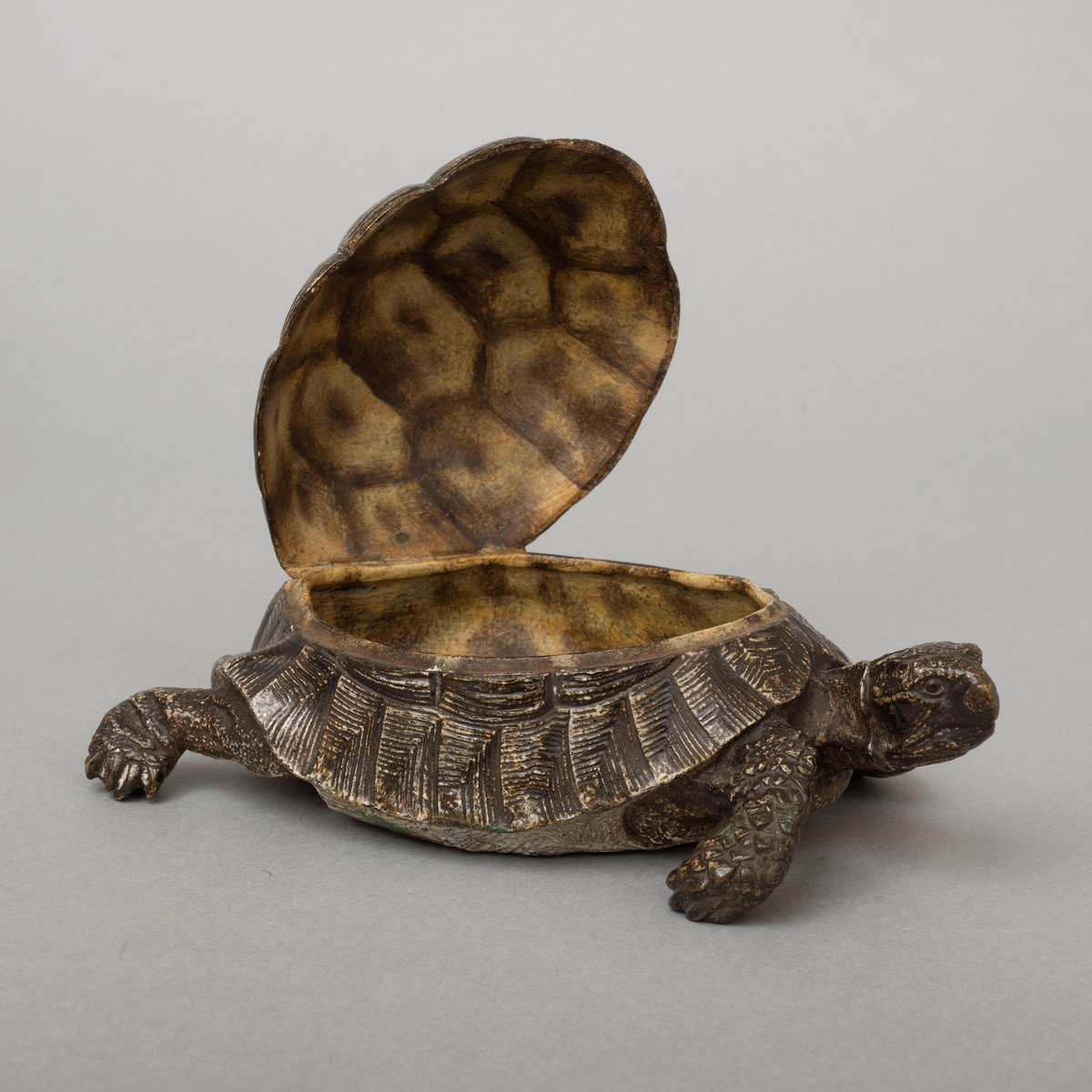 Cold Painted, Vienna bronze turtle by Franz Bergman - Archive